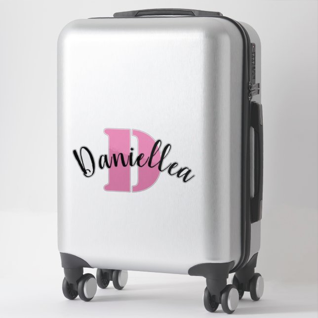 Personalisiert Clear Vinyl Luggage Name Stickers Aufkleber (Koffer)