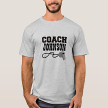 Personalisiert Coach Whistle T - Shirt