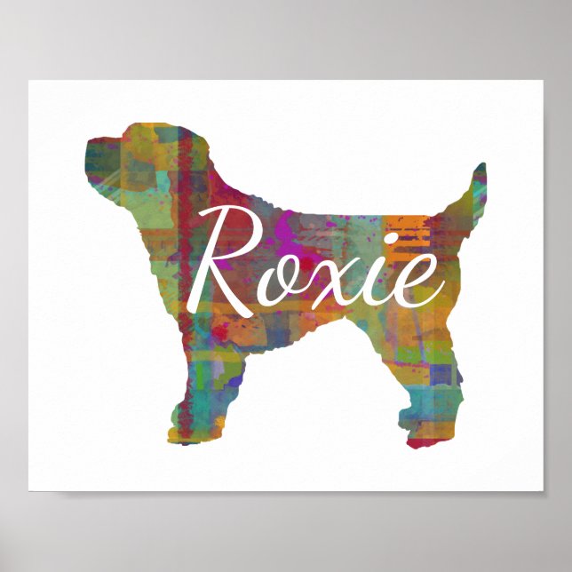Personalisiert Cockapoo Dog Print Poster (Vorne)