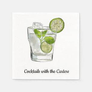 Personalisiert Cocktail Napkins Serviette