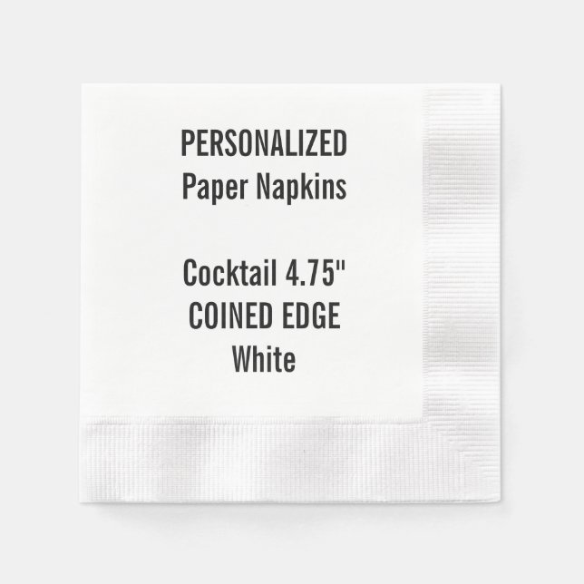 Personalisiert Cocktailpapier Napkins Serviette (Vorderseite)