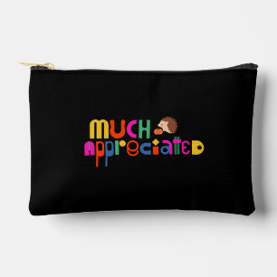 Personalisiert Colorful Vielen Dank Thema schwarz Zubehörtasche