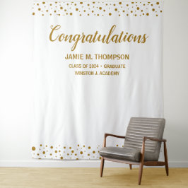 Personalisiert Confetti Herzlichen Glückwunsch Gra Wandteppich