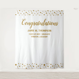 Personalisiert Confetti Herzlichen Glückwunsch Gra Wandteppich