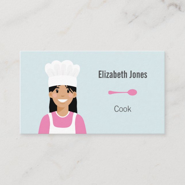 Personalisiert Cook Avatar Business Card Visitenkarte (Vorderseite)