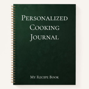 Personalisiert Cooking Journal Notizbuch