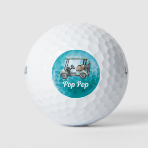 Personalisiert Cooler Großvater Golfer Golfball