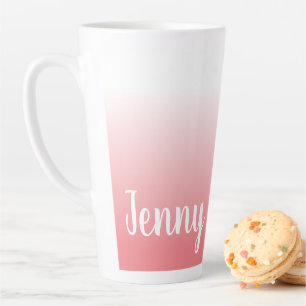 Personalisiert Coral Ombre Milchtasse