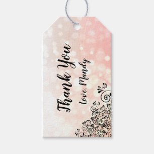 Personalisiert Coral Vielen Dank für Ihre Geschenk Geschenkanhänger