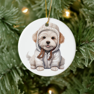Personalisiert Coton De Tulear Dog Keramik Ornament