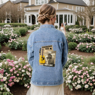 Personalisiert Country Music Denim Jacket Jeansjacke