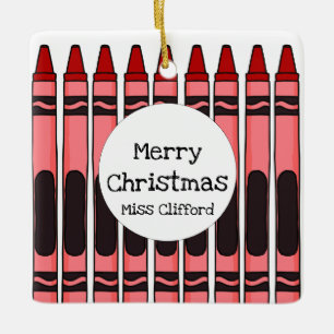 Personalisiert Crayon Keramikornament