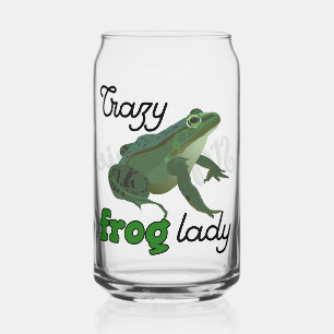 Personalisiert Crazy Frog Lady Frog Lover Geschenk Dosenglas