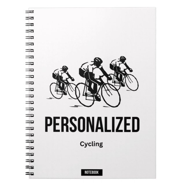 Personalisiert-Cycling-Notebook Notizblock (Vorderseite)