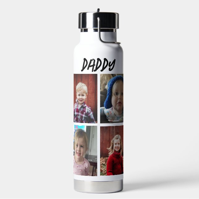 Personalisiert Daddy | FOTOS Trinkflasche (Links)