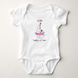 Personalisiert Daddy's First Mate Sailboat Baby Gi Baby Strampler