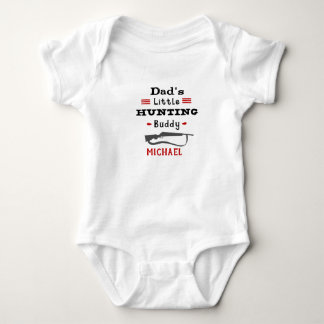 Personalisiert Daddys Hunting Buddy Baby Strampler