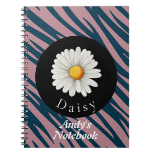 Personalisiert Daisy Blume Natursammlung Notizblock