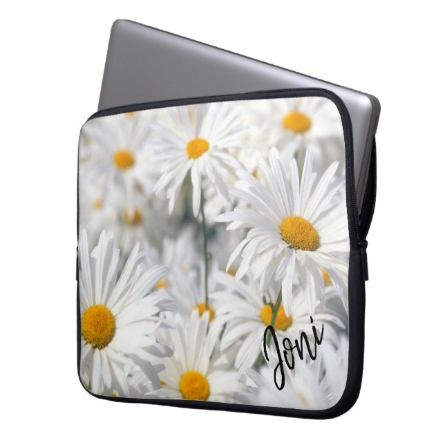 Personalisiert Daisy Laptopschutzhülle (Vorderseite Links)