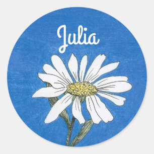 Personalisiert Daisy Sticker