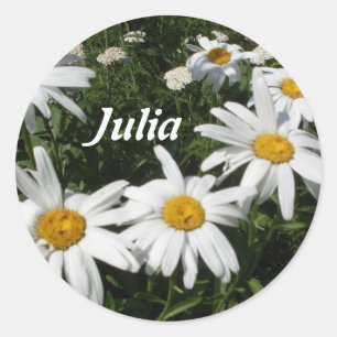 Personalisiert Daisy Stickers