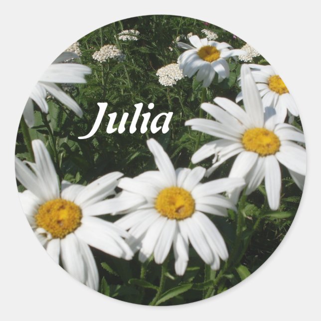 Personalisiert Daisy Stickers (Vorderseite)