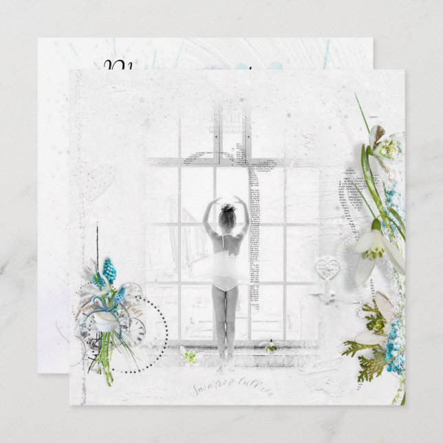 Personalisiert Dance Erwägungsgrund Einladungen (Vorne/Hinten)