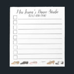 Personalisiert Dance Studio Ballet Gestochen Jazz  Notizblock<br><div class="desc">Im Notepad Design wird eine Reihe von Ballett-, stich-, Jazz-, Akro-, Lyrik- und Charaktertanzschuhen gezeigt. Persönlich gestalten Sie das Tanzstudio einfach mit Informationen. Viele zusätzliche illustrierte Notizblöcke sind auch in diesem Shop erhältlich. Dieses Design ist auch auf anderen Produkten erhältlich. Sehen Sie nicht, wonach Sie suchen? Brauchen Sie Hilfe bei...</div>