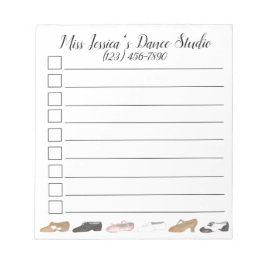 Personalisiert Dance Studio Ballet Gestochen Jazz  Notizblock