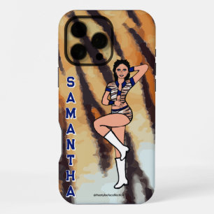 Personalisiert Dancer Blue Tiger #2 iPhone 16 Pro Max Hülle