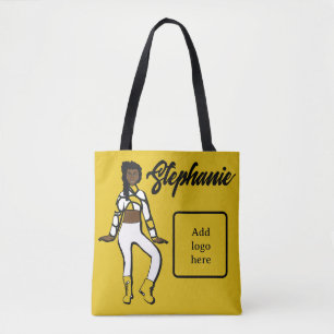Personalisiert Dancer Tasche (Lemon White)