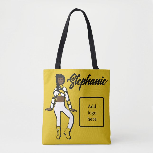 Personalisiert Dancer Tasche (Lemon White) (Vorderseite)