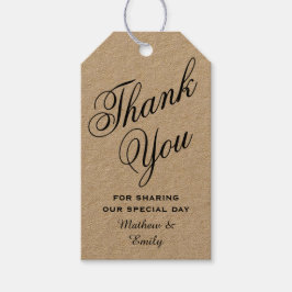 Personalisiert danke Gastgeschenk Hochzeit Geschenkanhänger