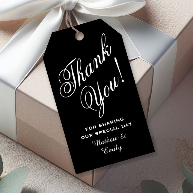 Personalisiert danke Gastgeschenk Hochzeit Geschenkanhänger (Von Creator hochgeladen)