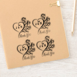 Personalisiert danke Ihnen Clear Vinyl Stickers Aufkleber