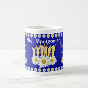 Personalisiert danke Tasse für Lehrer mit Kindern