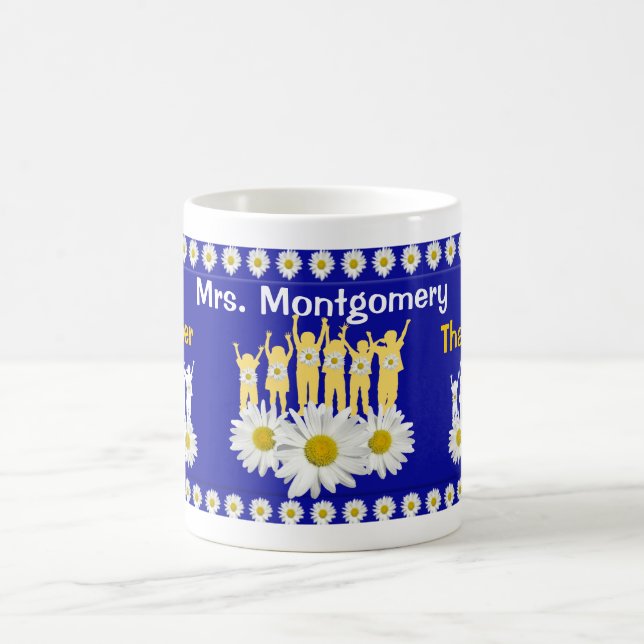Personalisiert danke Tasse für Lehrer mit Kindern (Mittel)