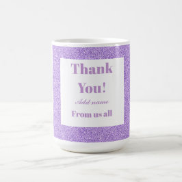 Personalisiert danke von uns allen Tasse