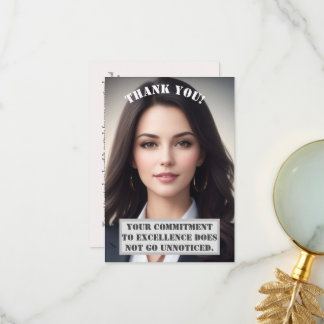 Personalisiert Dankeschön-Karte: Exzellenz anerkan Dankeskarte