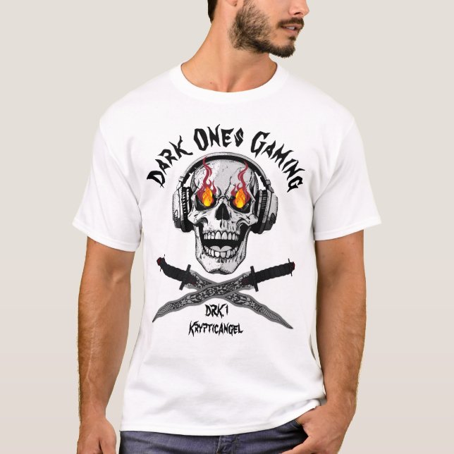 Personalisiert Dark Ones Gaming T - Shirt (Vorderseite)