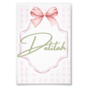 Personalisiert Delilah Baby Girl Kinderzimmer Ging Fotodruck