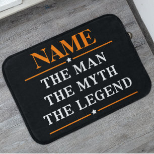 Personalisiert den Mann, den Mythos, die Legende Badematte