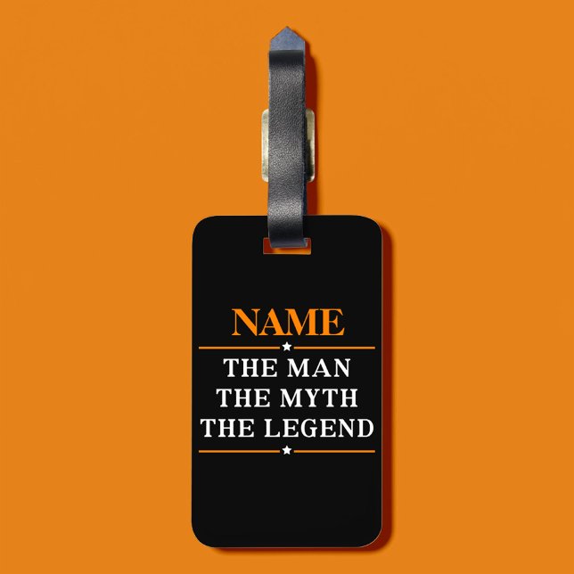 Personalisiert den Mann, den Mythos, die Legende Gepäckanhänger (Von Creator hochgeladen)