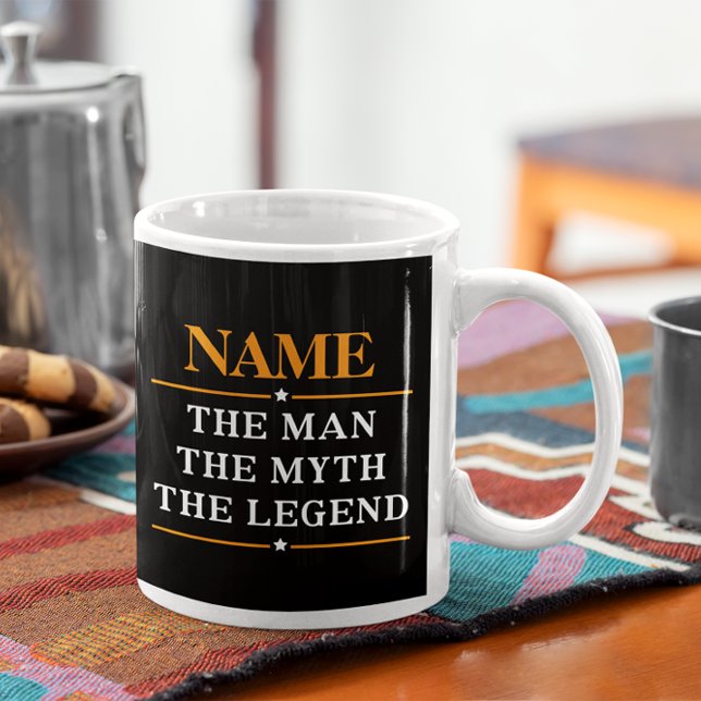 Personalisiert den Mann, den Mythos, die Legende Jumbo-Tasse (Von Creator hochgeladen)