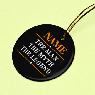 Personalisiert den Mann, den Mythos, die Legende Keramikornament