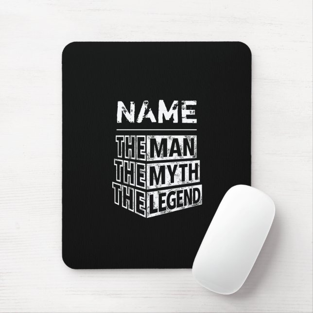 Personalisiert den Mann, den Mythos, die Legende Mousepad (Mit Mouse)