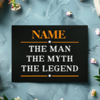 Personalisiert den Mann, den Mythos, die Legende