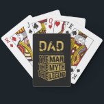 Personalisiert den Mann, den Mythos, die Legende Spielkarten<br><div class="desc">Personalisierte den eigenen Namen "The Man the Myth the Legend" Typografie-Design,  großartige Sondergeschenke für Männer,  Vater,  Opa,  Ehemann,  Freund am Tag des Vaters,  Geburtstag,  Jahrestag und jeden besonderen Tag.</div>