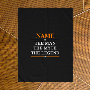 Personalisiert den Mann, den Mythos, die Legende Tischdecke