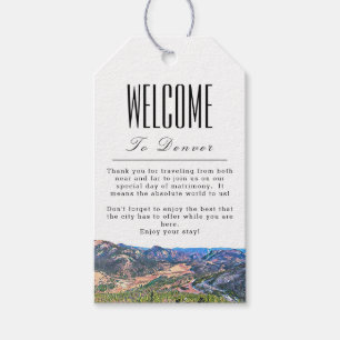 Personalisiert Denver Colorado Begrüßungsmarke Geschenkanhänger